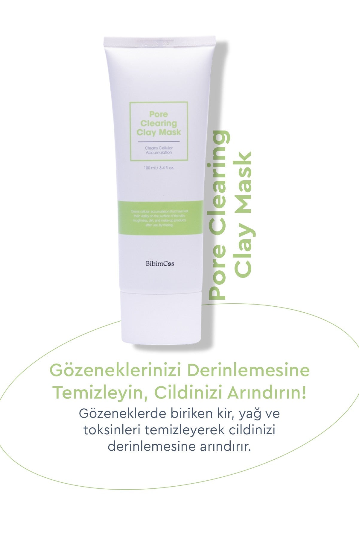Pore Clearing Clay Mask 100 ml – Gözenek Temizliğine Özel Kil Maskesi