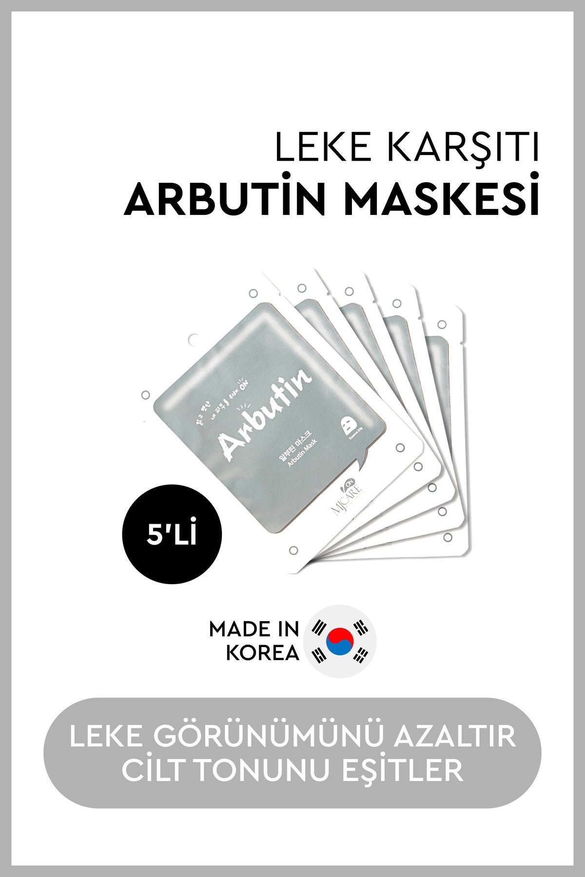 On Arbutin Mask - Arbutin Özlü Yüz Maskesi 5'li