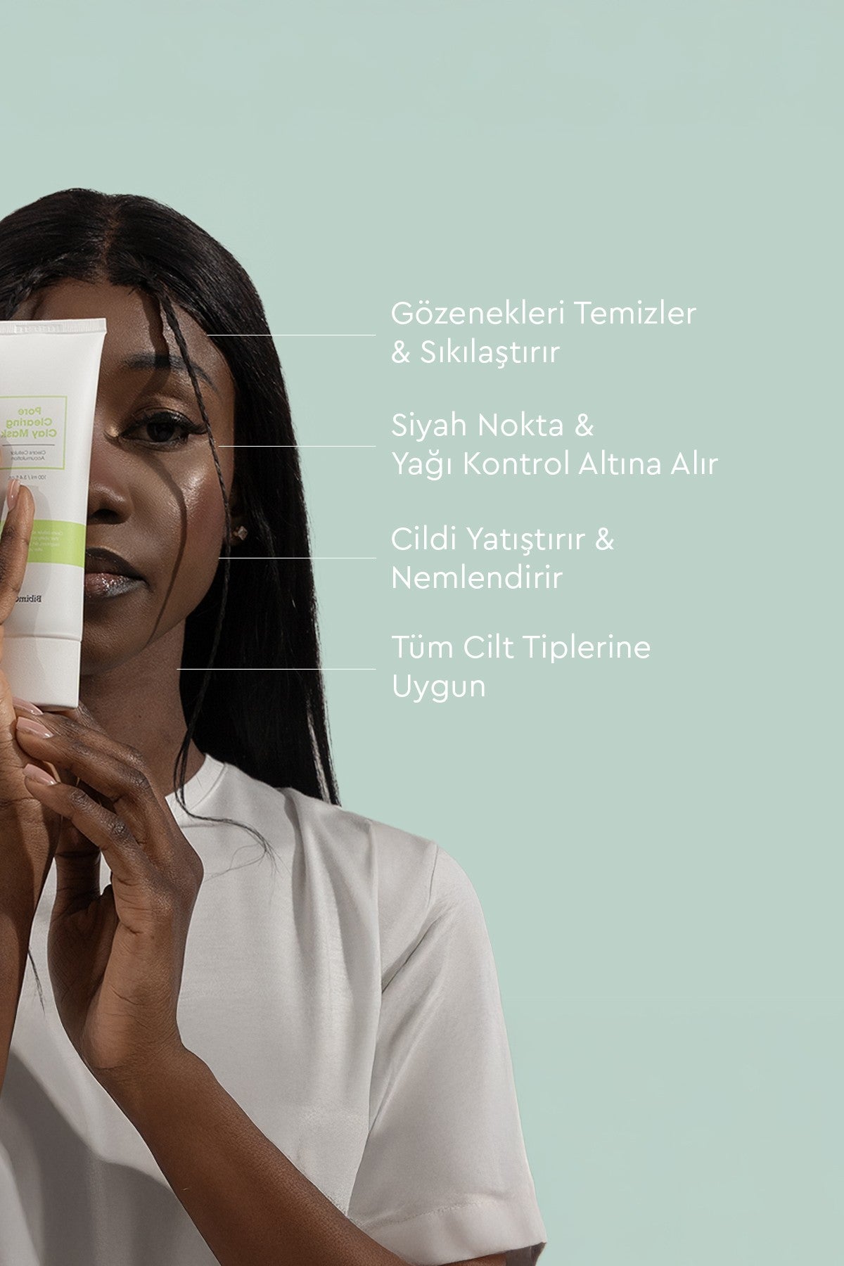 Pore Clearing Clay Mask 100 ml – Gözenek Temizliğine Özel Kil Maskesi