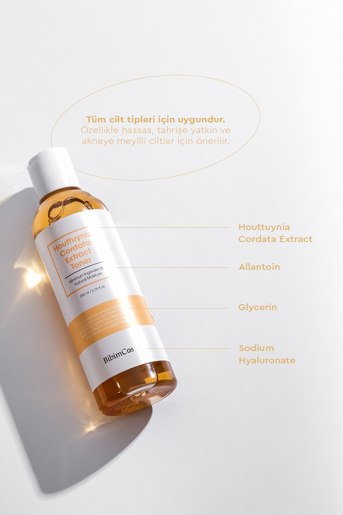 Houttuynia Cordata Extract Toner 200 ml – Arındırıcı Tonik