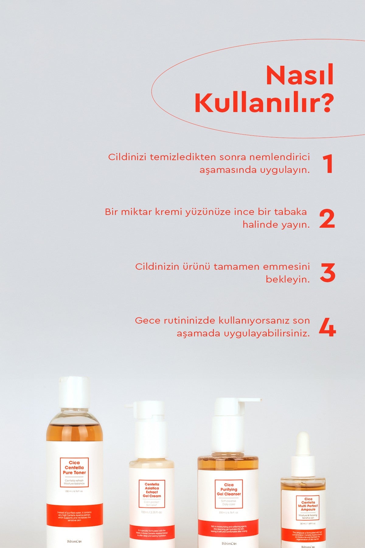 Centella Asiatica Extract Gel Cream 100ml - Cilt Yatıştırıcı ve Nemlendirici Jel Krem