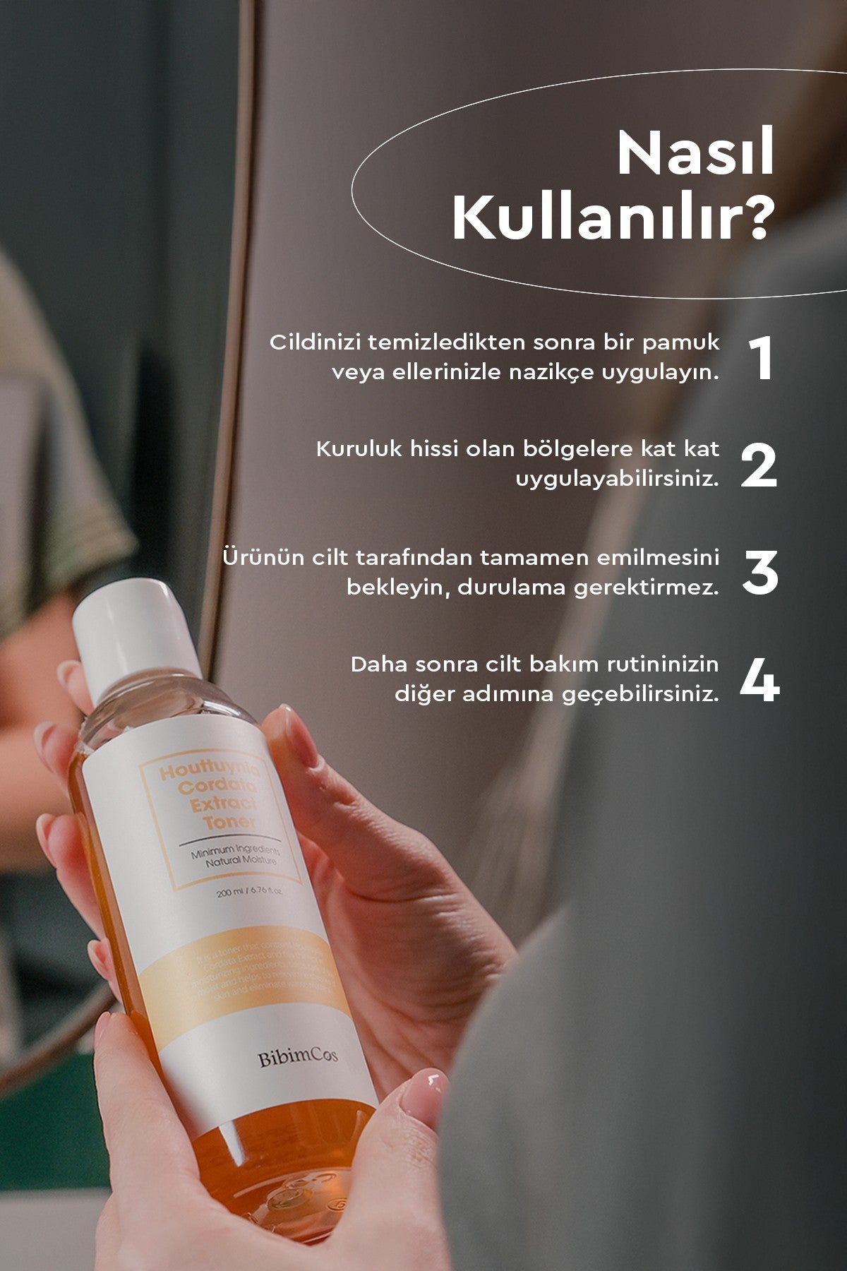 Houttuynia Cordata Extract Toner 200 ml – Arındırıcı Tonik