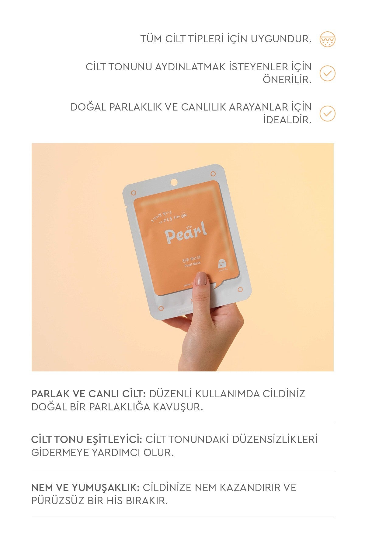 On Pearl Mask - Inci Özlü Yüz Maskesi 10'lu