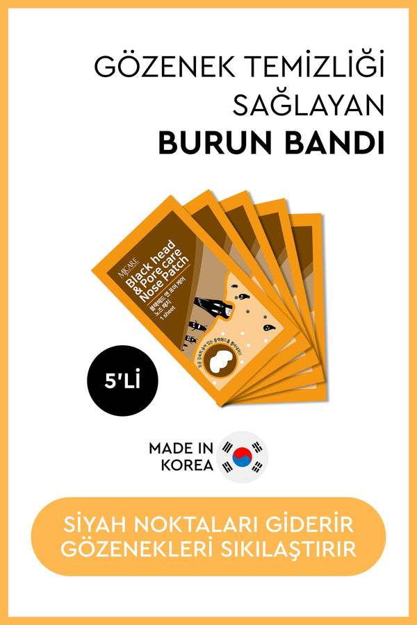 Nose Patch - Siyah Nokta Ve Gözenek İçin Temizleyici Burun Bandı 5'li