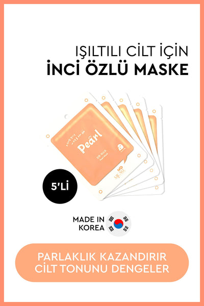 On Pearl Mask - İnci Özlü Yüz Maskesi 5'li
