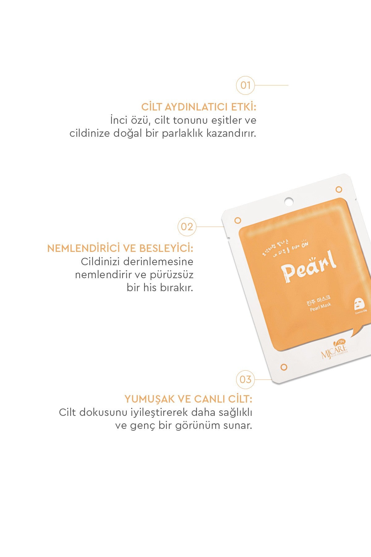 On Pearl Mask - Inci Özlü Yüz Maskesi 5'li