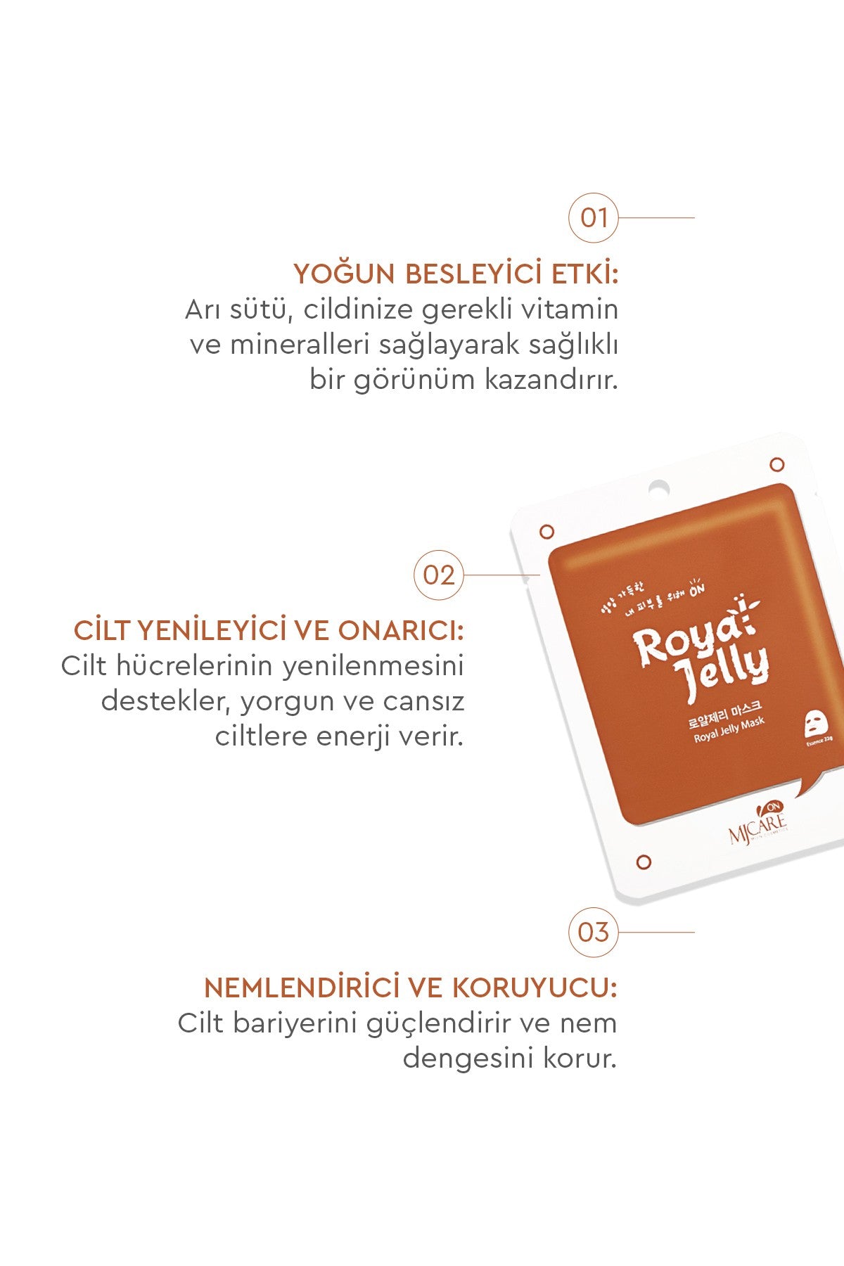 On Royal Jelly Mask - Arı Sütü Içeren Maske 10'lu