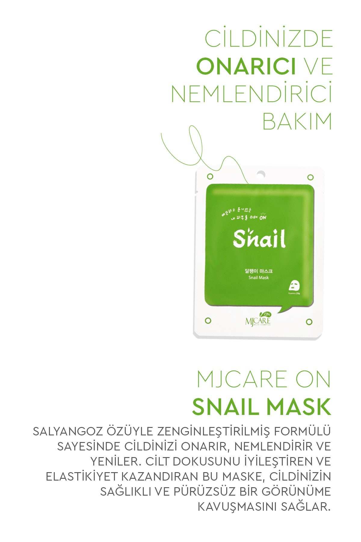 On Snail Mask - Salyangoz Özlü Yüz Maskesi 10'lu