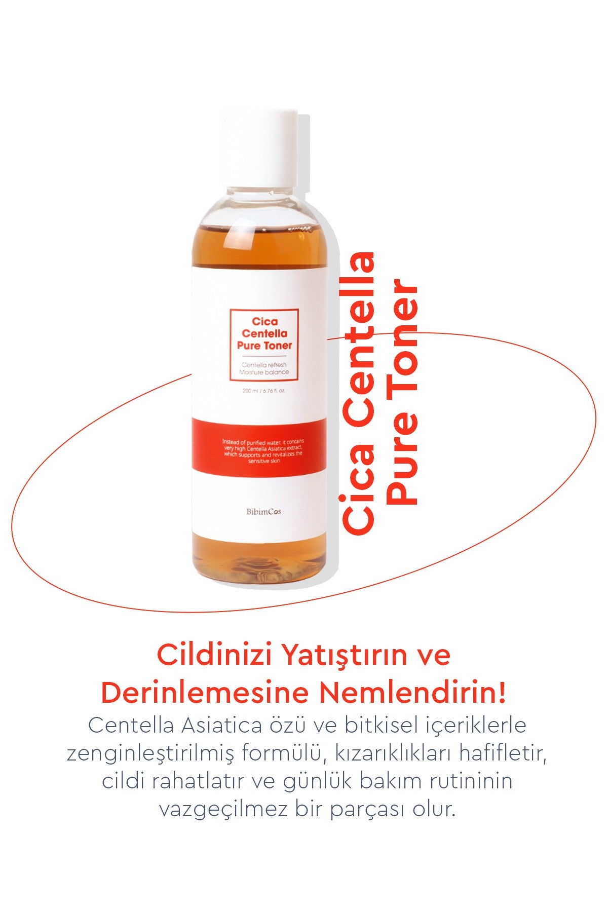 Cica Centella Pure Toner 200ml - Cilt Yatıştırıcı Tonik
