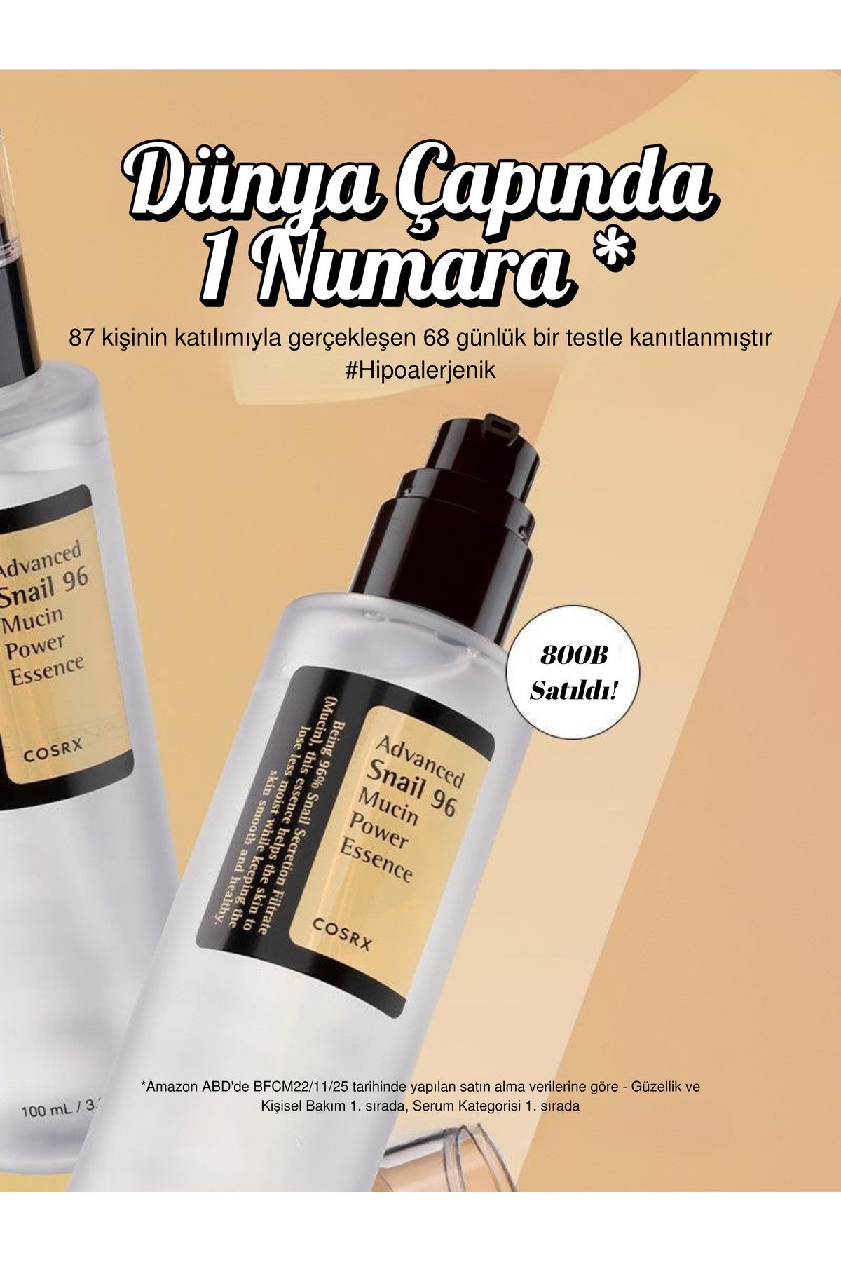 Advanced Snail 96 Mucin Power Essence 100ml - Salyangoz Özlü Nemlendirici ve Besleyici Esans