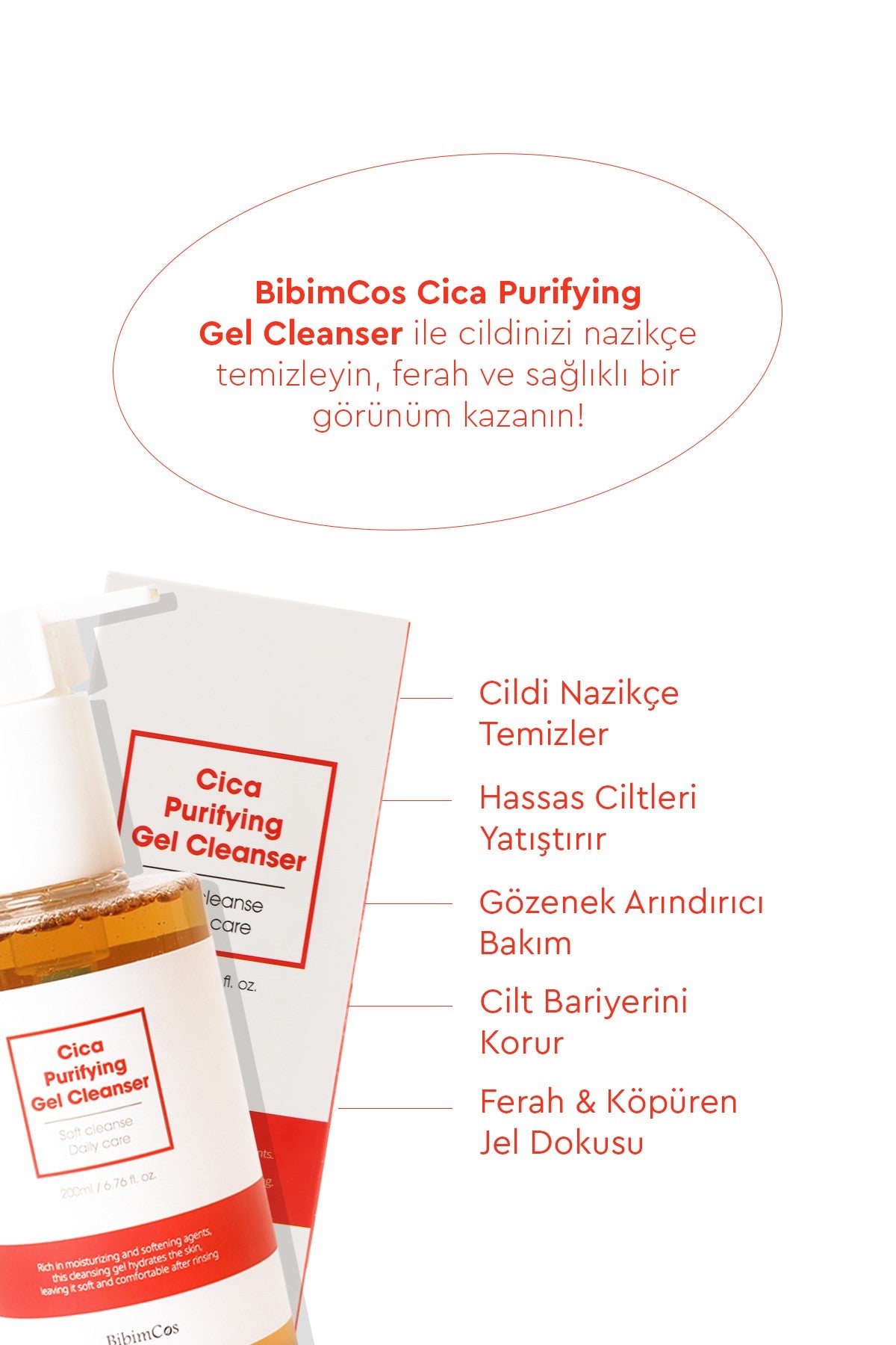 Purifying Gel Cleanser 200ml - Cilt Yatıştırıcı Jel Temizleyici