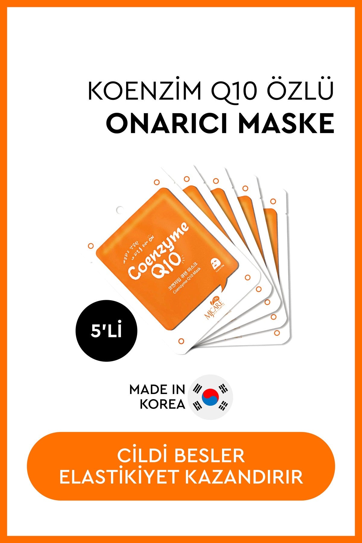 On Coenzyme Q10 Mask - Koenzim Q10 Içeren Yüz Maskesi 5'li