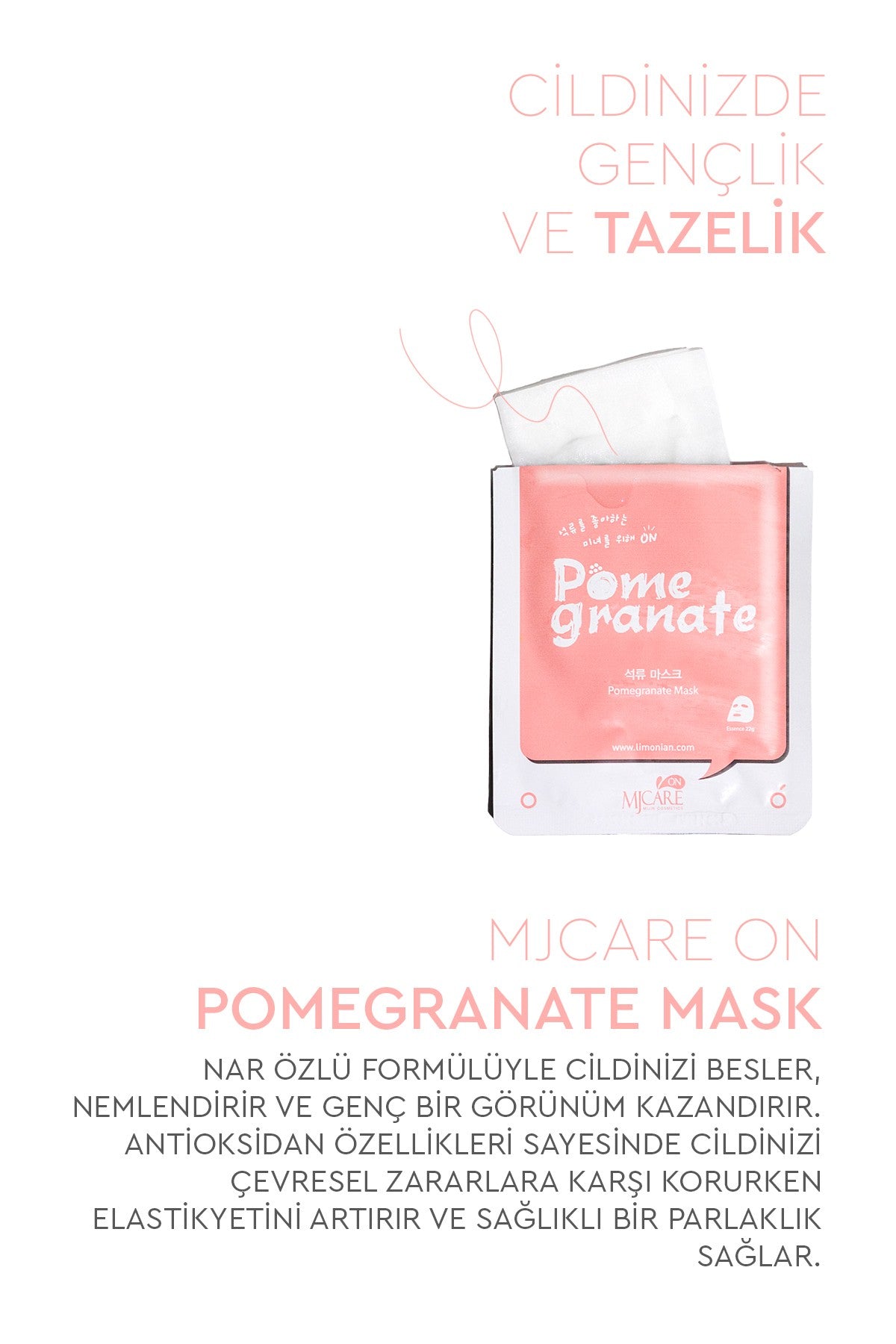 On Pomegranate Mask - Nar Özlü Yüz Maskesi 10'lu