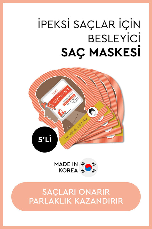 Premium Silky Hair Mask - Pürüzsüzleştirici Saç Maskesi 5'li