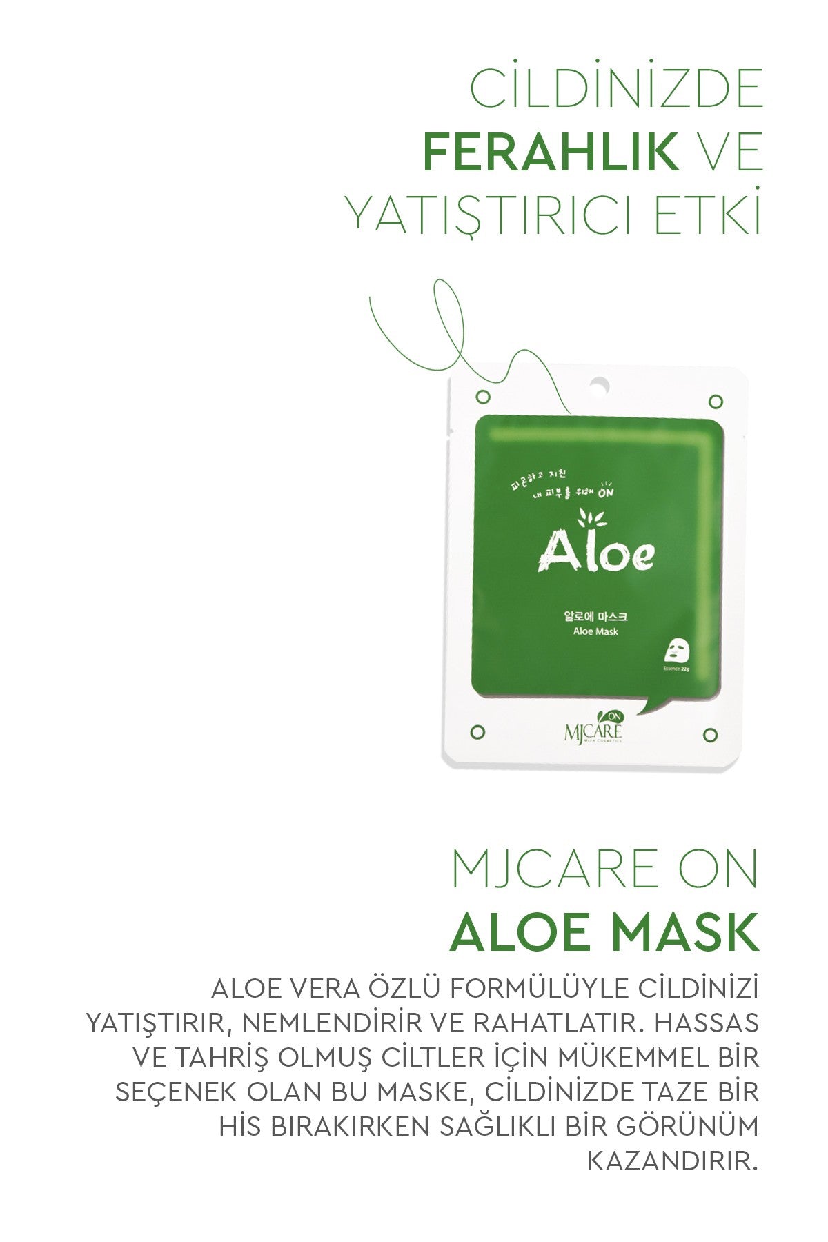 On Aloe Mask - Aloe Vera Özlü Yüz Maskesi 20'li