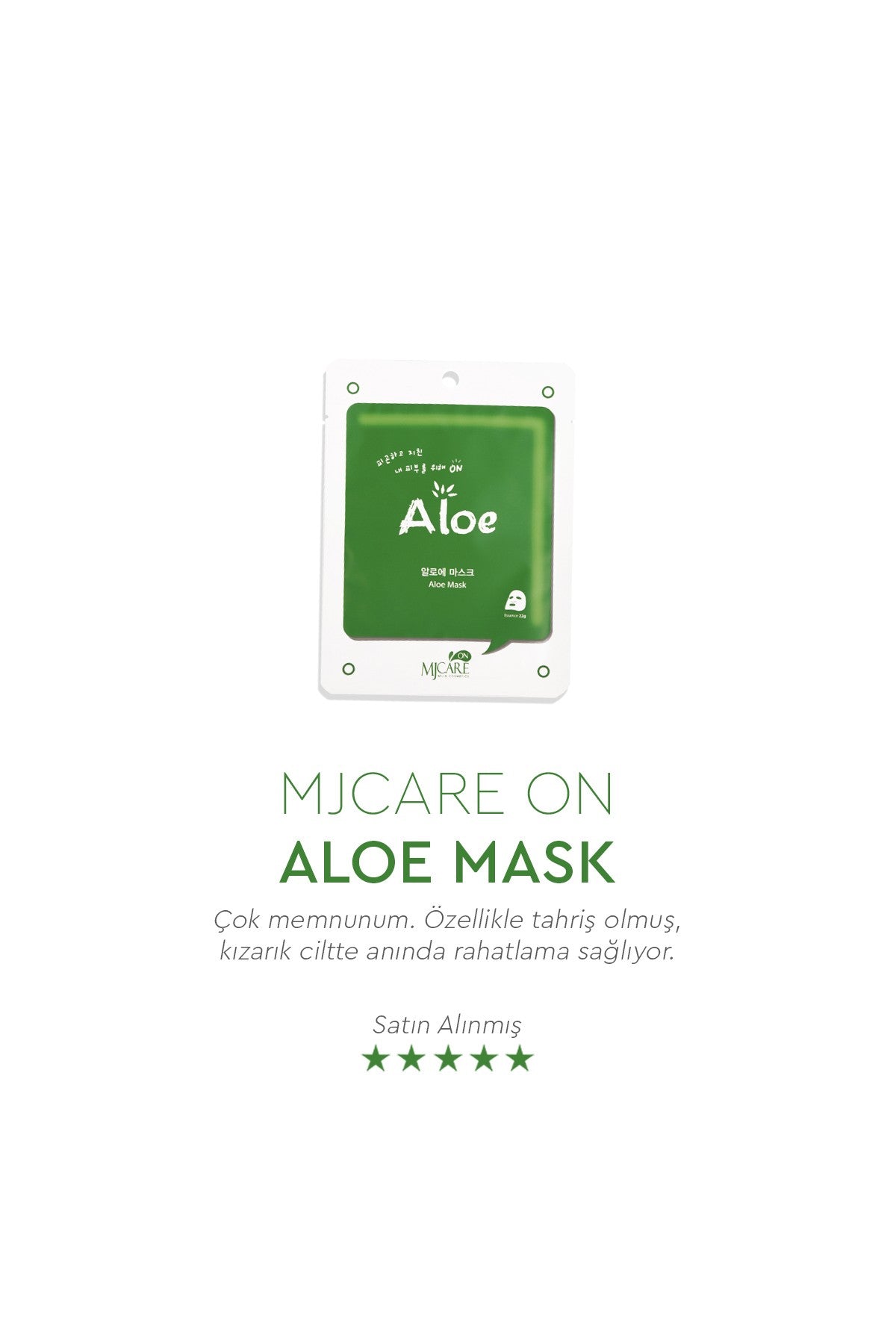 On Aloe Mask - Aloe Vera Özlü Yüz Maskesi 20'li