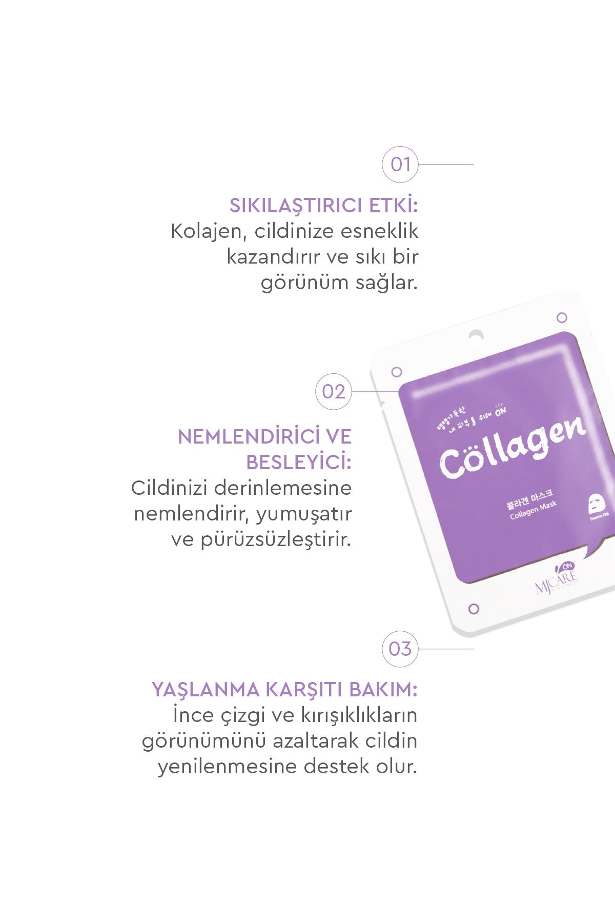 On Collagen Mask - Kolajen Özlü Yüz Maskesi 20'li