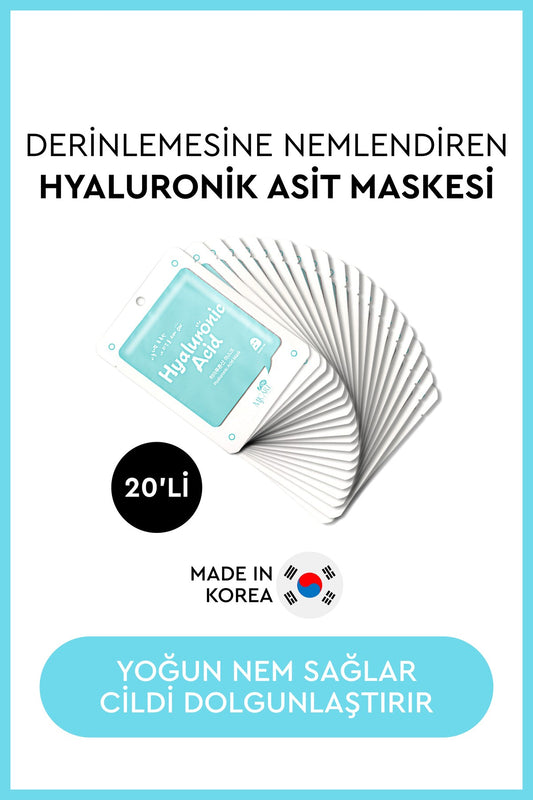 On Hyaluronic Acid Mask - Hyalüronik Asit Özlü Yüz Maskesi 20'li