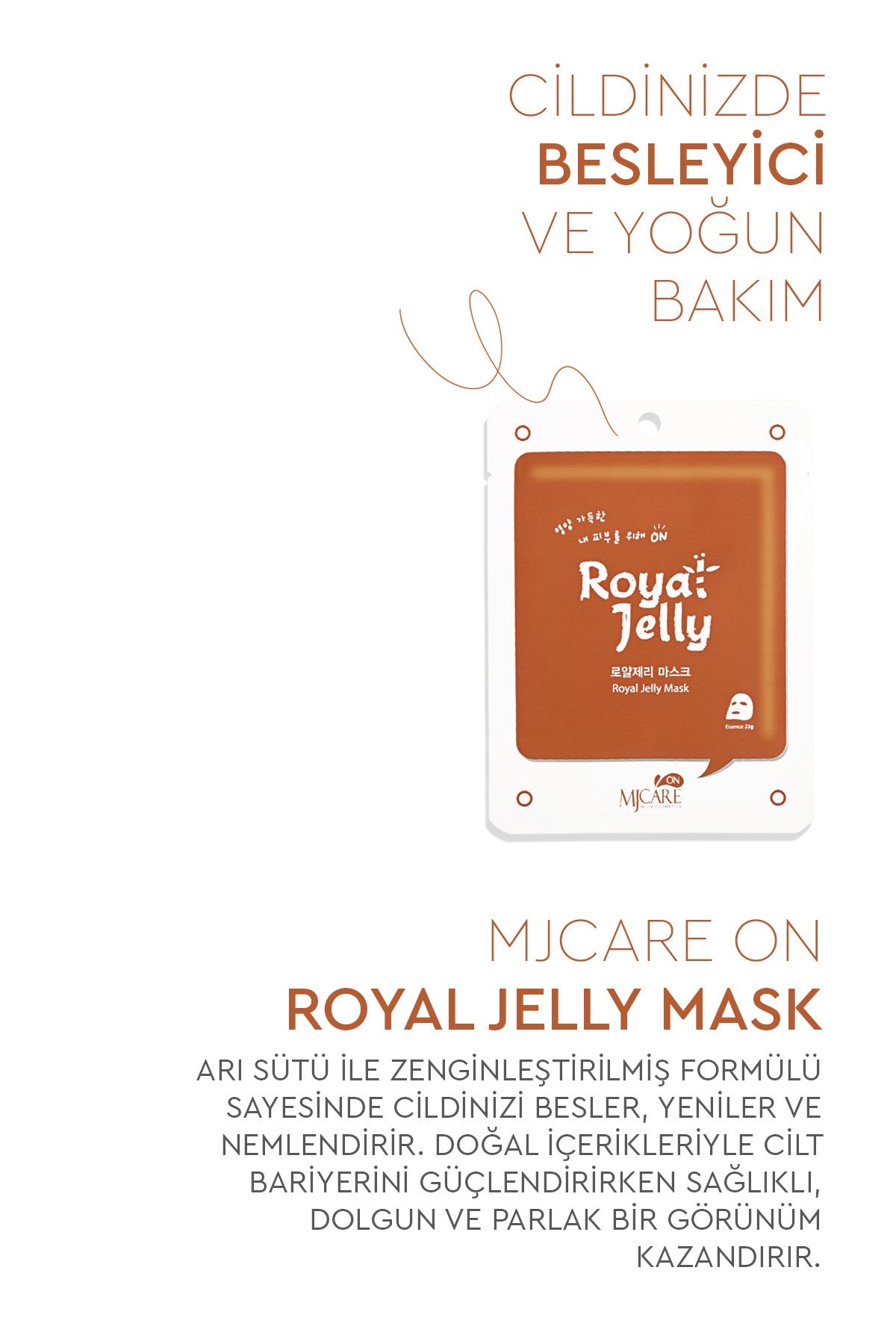 On Royal Jelly Mask - Arı Sütü Özlü Maske 20'li