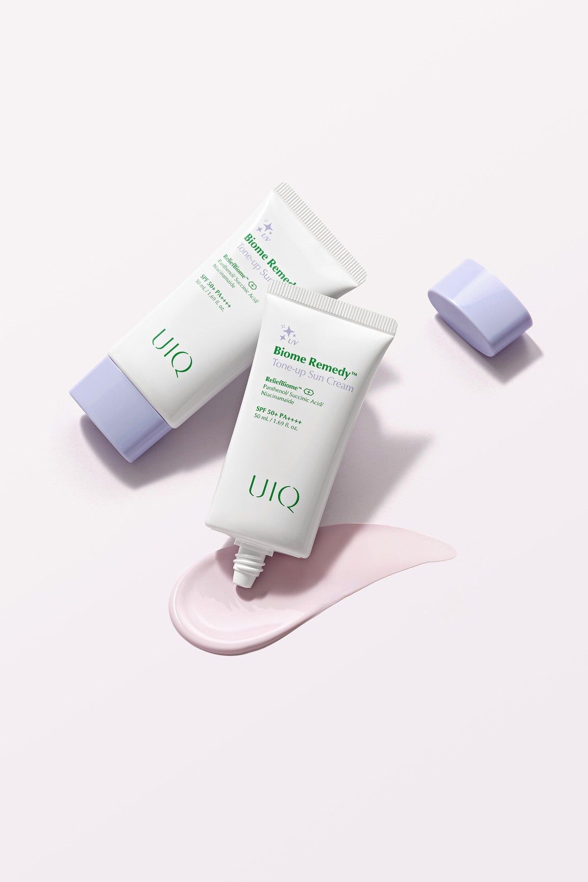 Biome Remedy Tone-up Sun Cream (Purple) 50ml SPF50+ and PA++++ - Purple Tone-up Sunscreen