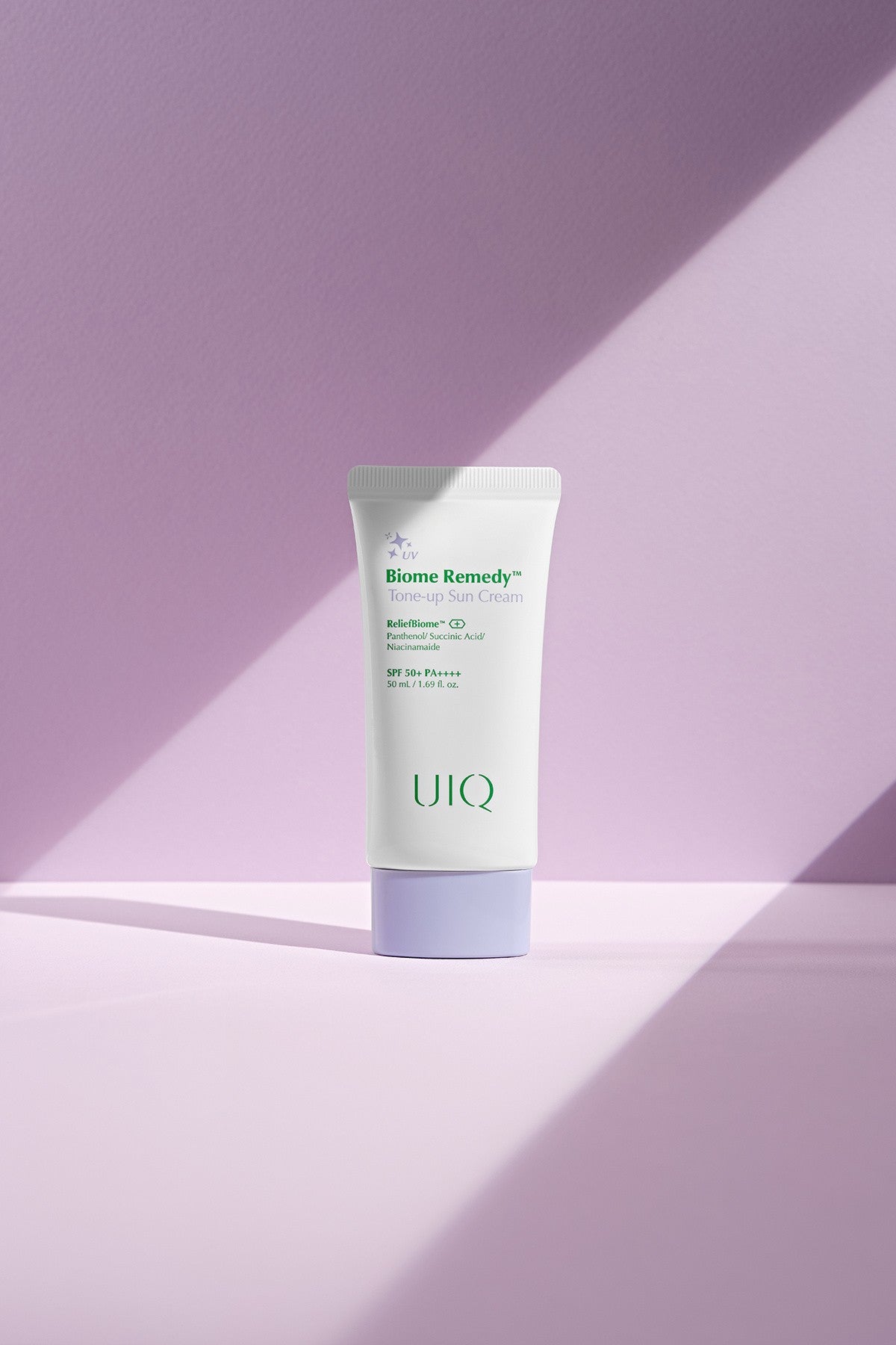 Biome Remedy Tone-up Sun Cream (Purple) 50ml SPF50+ and PA++++ - Purple Tone-up Sunscreen