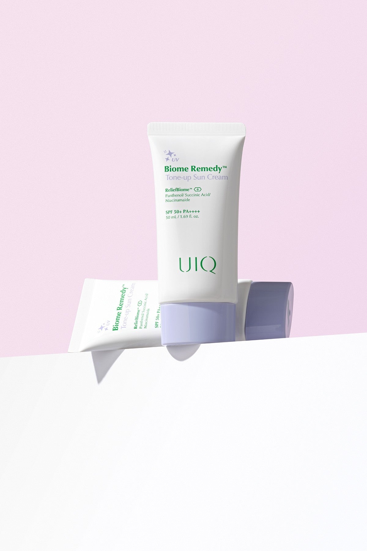 Biome Remedy Tone-up Sun Cream (Purple) 50ml SPF50+ and PA++++ - Purple Tone-up Sunscreen