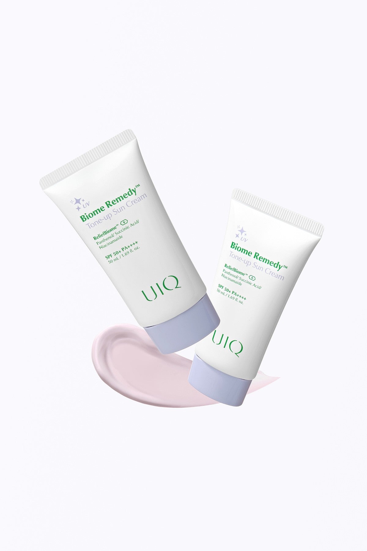 Biome Remedy Tone-up Sun Cream (Purple) 50ml SPF50+ and PA++++ - Purple Tone-up Sunscreen