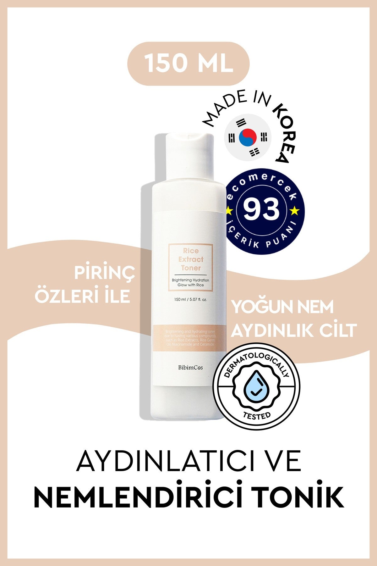 Rice Extract Toner 150ml Pirinç Özlü Tonik