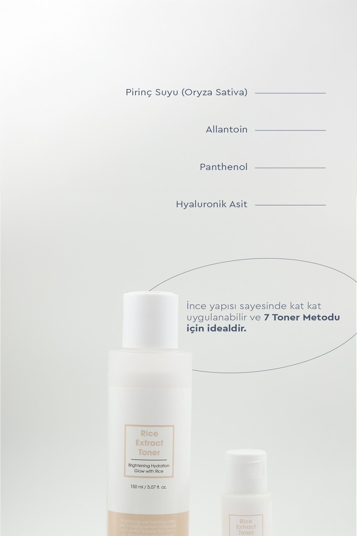 Rice Extract Toner 150ml Pirinç Özlü Tonik