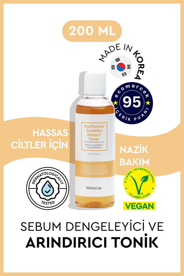 Houttuynia Cordata Extract Toner 200 ml – Arındırıcı Tonik