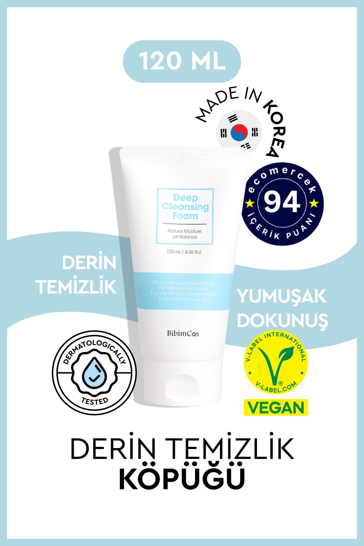 Deep Cleansing Foam 120ml – Yüz Temizleyici Köpük