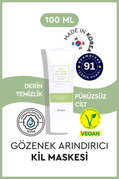 Pore Clearing Clay Mask 100 ml – Gözenek Temizliğine Özel Kil Maskesi