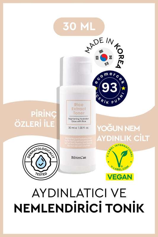 Rice Extract Toner 30ml Pirinç Özlü Tonik