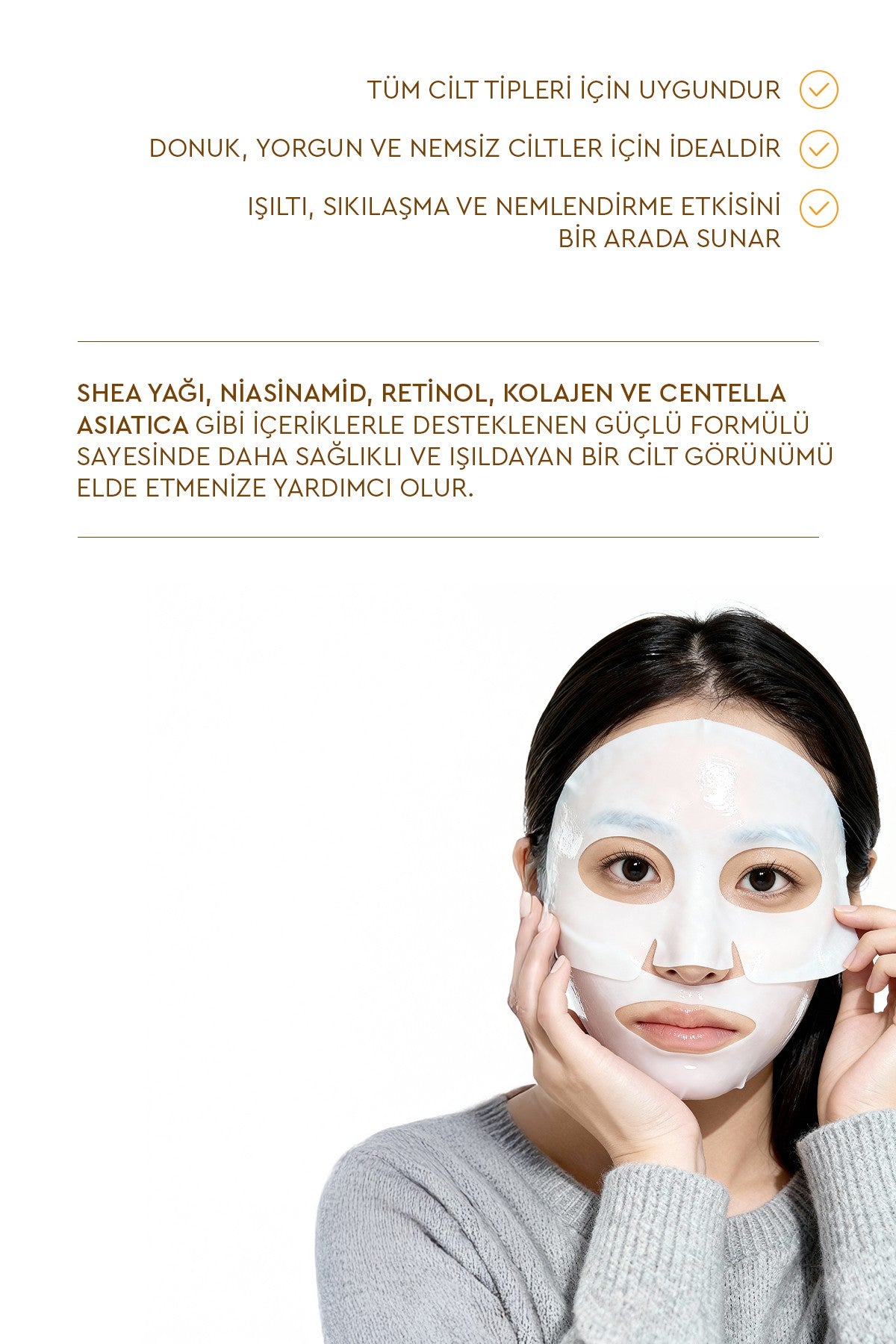 Glow Collagen Melting Mask - Hydrojel Şeffaflaşan Eriyen Maske