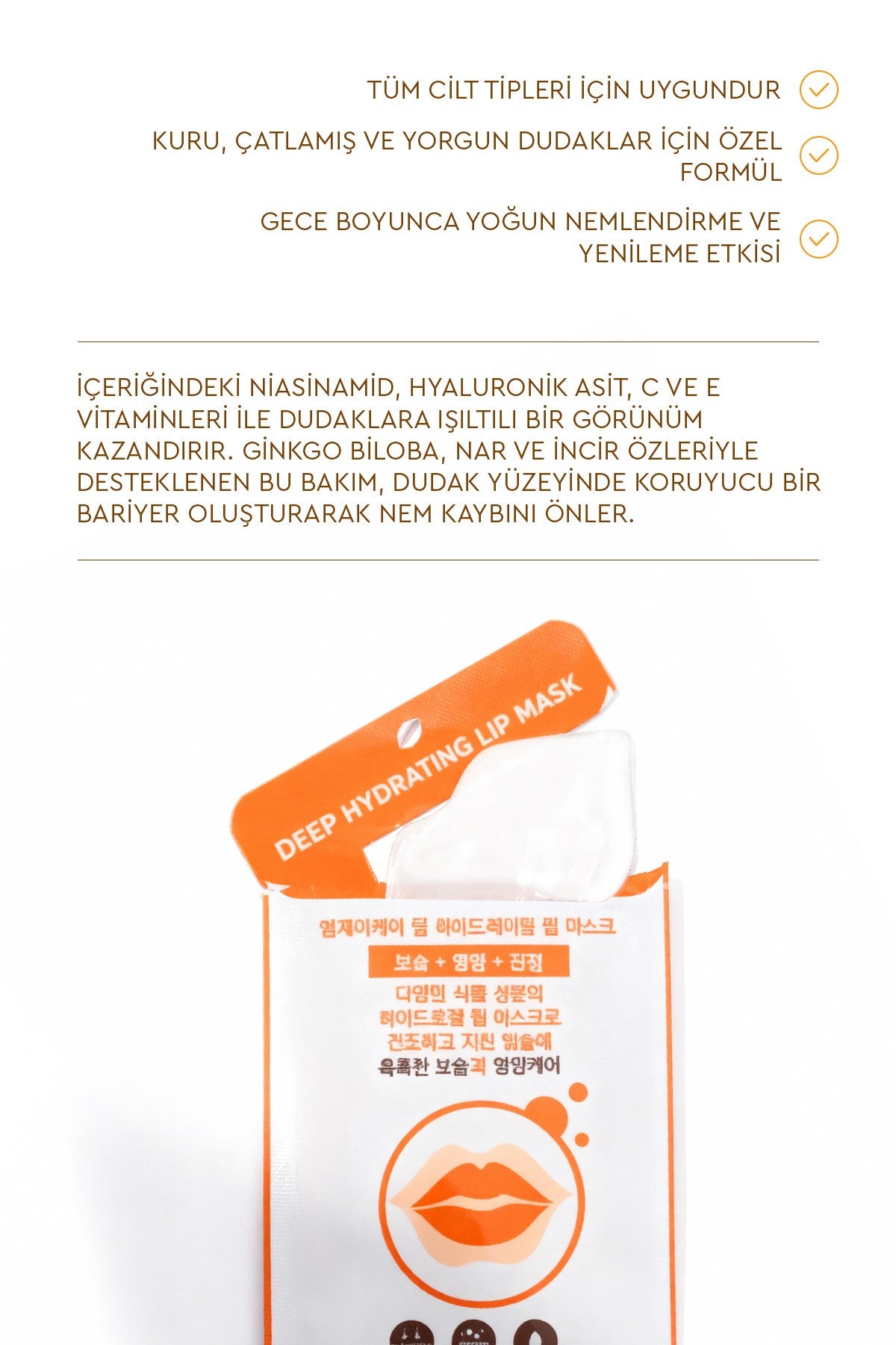 Deep Hydrating Lip Mask - Yoğun Nemlendirici Dudak Maskesi