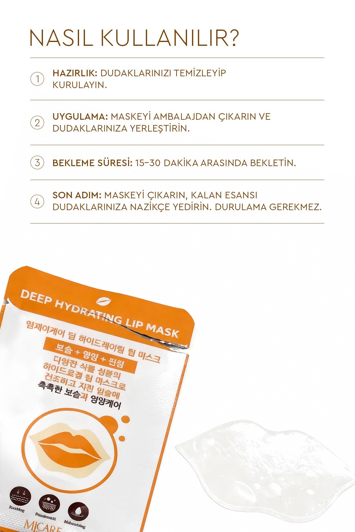 Deep Hydrating Lip Mask - Yoğun Nemlendirici Dudak Maskesi