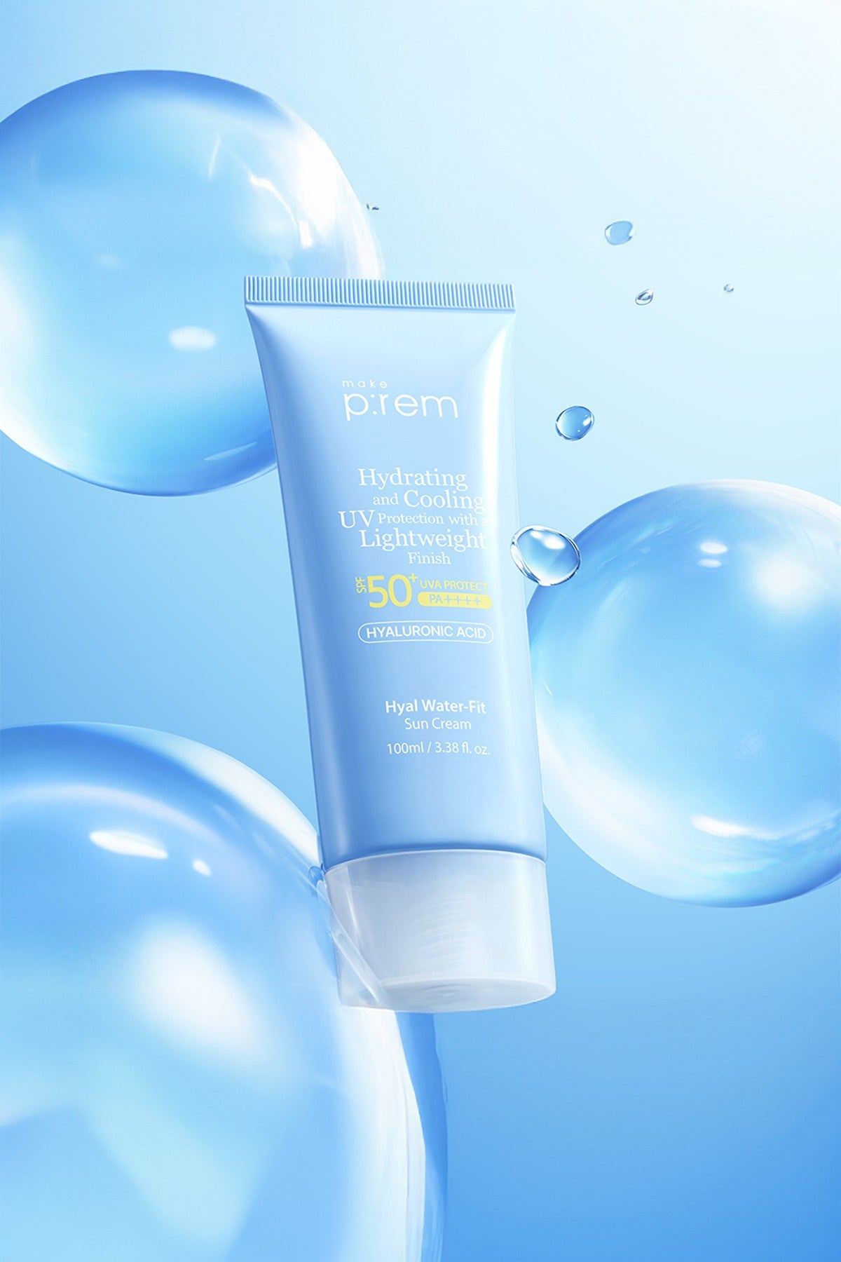 Make Prem Hyal Water Fit Sun Cream 100ml - Nemlendirici Güneş Koruyucu Krem